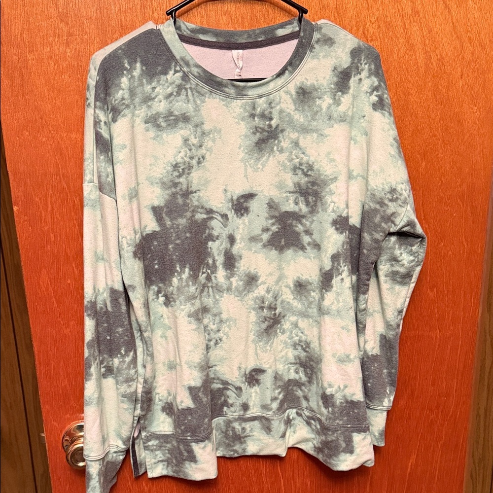 Ideology Tie-Dye green lightweight Sweatshirt